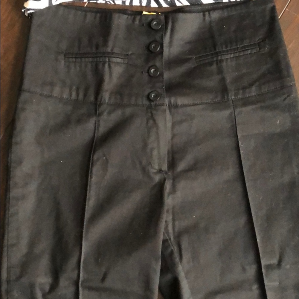 BLACK HIGH WAISTED SKINNY ANKLE PANT - Picture 2 of 6